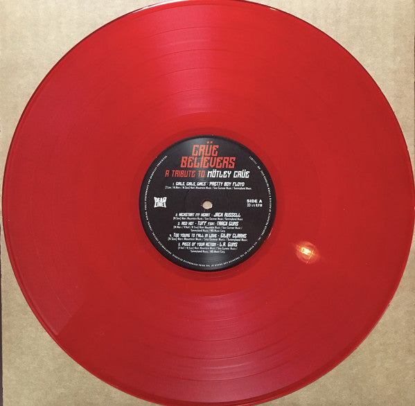 Various :  Crüe Believers - A Tribute To Mötley Crüe (LP, Red)