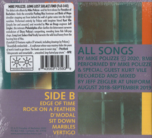 Mike Polizze : Long Lost Solace Find (CD, Album)