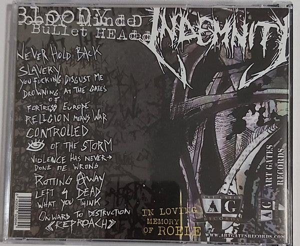Indemnity (2) : Bloody Minded // Bullet Headed (CD, Album)