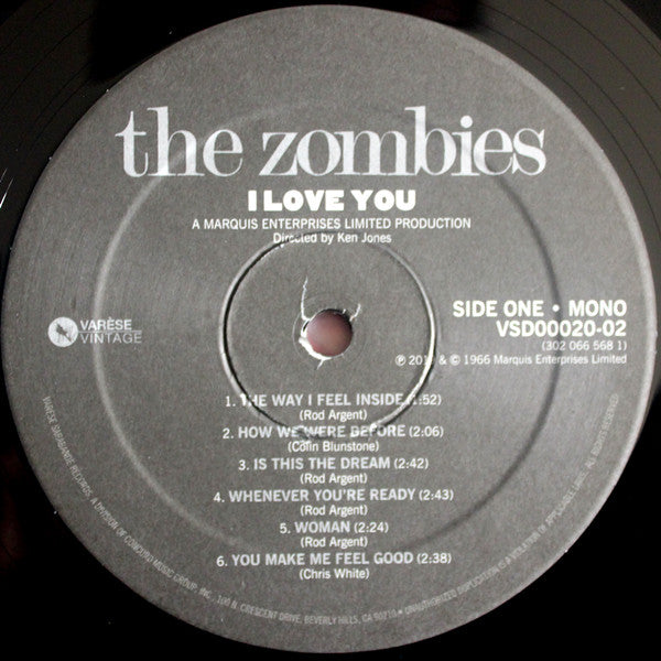 The Zombies : I Love You (LP, Comp, Mono, RE)