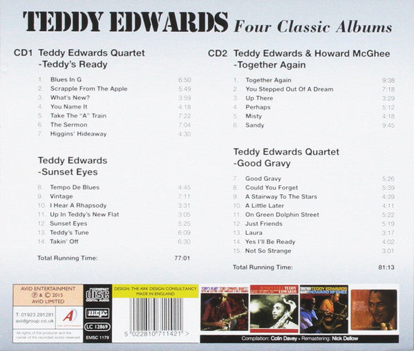 Teddy Edwards : Four Classic Albums (2xCD, Comp)