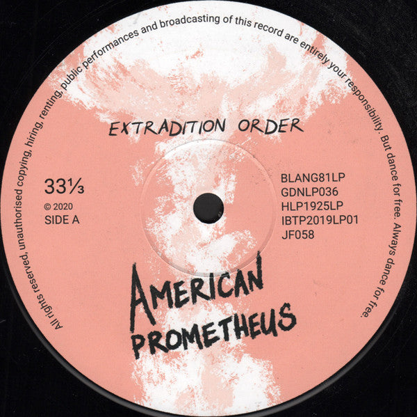 Extradition Order : American Prometheus (LP)