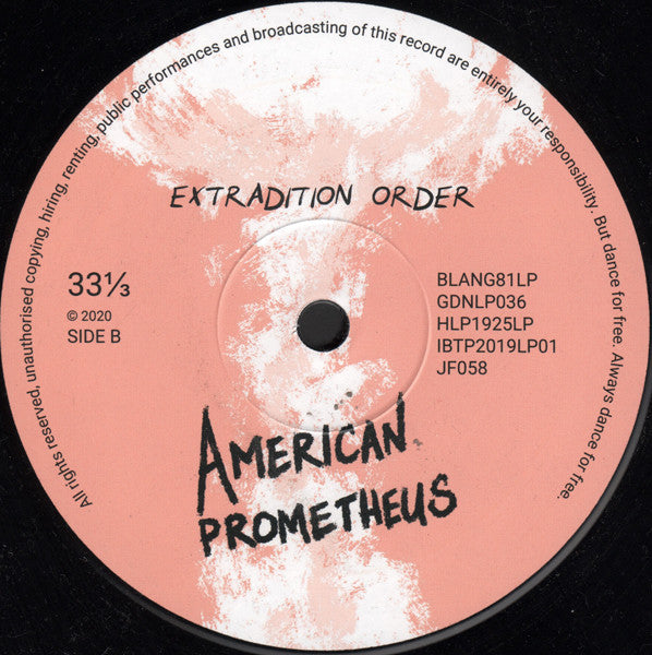 Extradition Order : American Prometheus (LP)