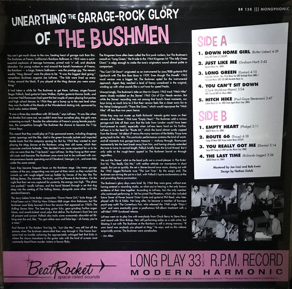 The Bushmen (7) : The Bushmen (LP, Album, Mono, Whi)