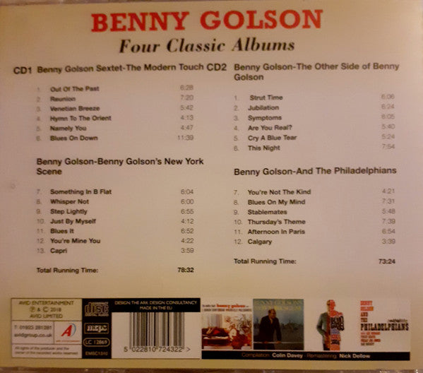 Benny Golson : Four Classic Albums (2xCD, Comp)