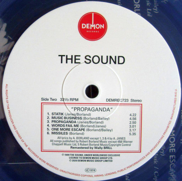 The Sound (2) : Propaganda (LP, Album, Ltd, RE, Cle)