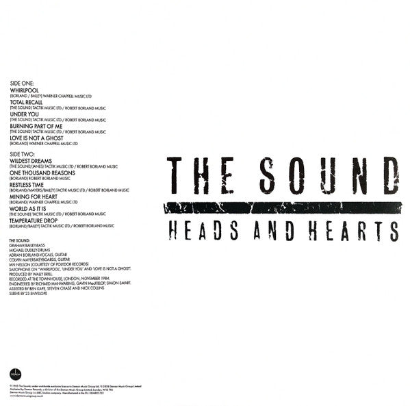 The Sound (2) : Heads And Hearts (LP, Album, RE, Cle)