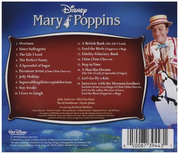 Julie Andrews, Dick Van Dyke (2) : Mary Poppins (CD, Album, RE, RM)
