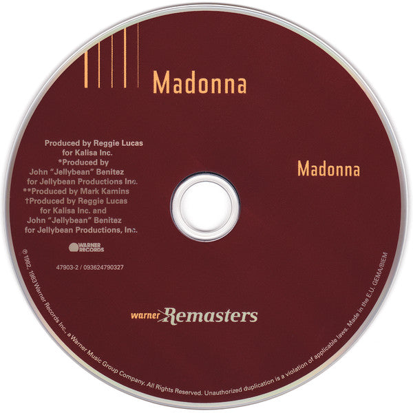 Madonna : Madonna (CD, Album, RE, RM)