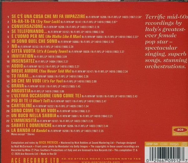 Mina (3) : The Queen Of Italian Pop - Classic Ri-Fi Recordings 1963-1967 (CD, Comp)