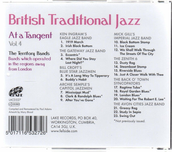 Various : British Traditional Jazz At A Tangent Vol. 4 (CD, Comp)