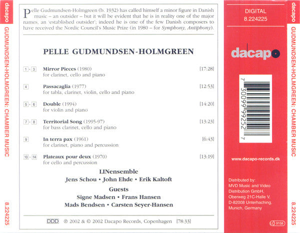 Pelle Gudmundsen-Holmgreen - LINensemble : Chamber Music (CD, Album)