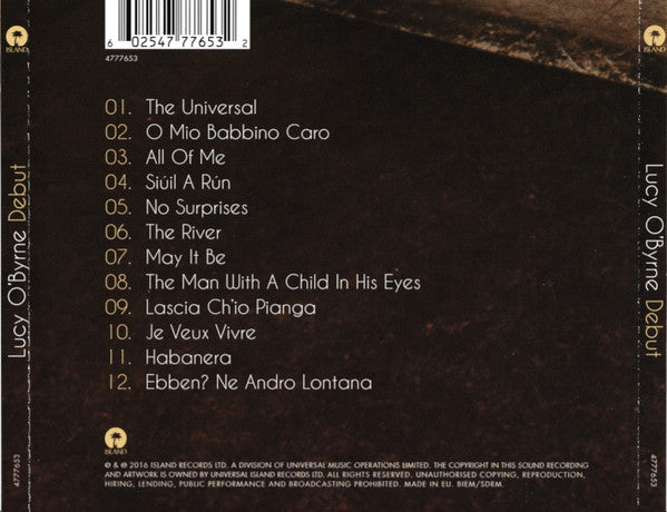 Lucy O'Byrne : Debut (CD, Album)