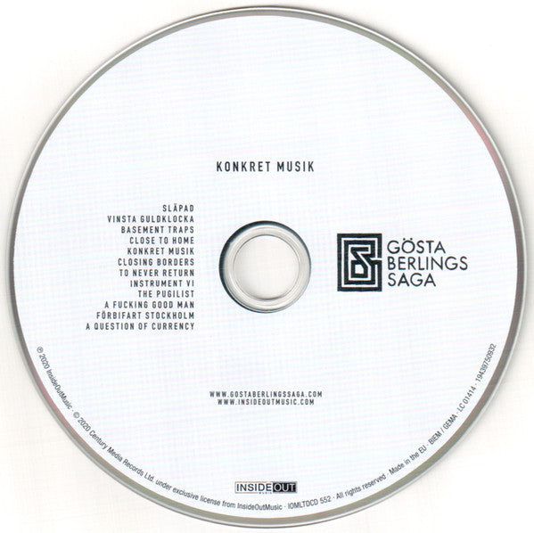 Gösta Berlings Saga : Konkret Musik (CD, Album, Ltd, S/Edition)