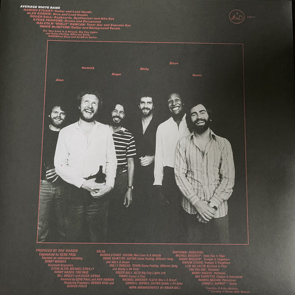 Average White Band : Warmer Communications (LP, Album, RE, Cle)