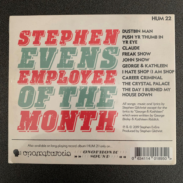 Stephen EvEns : Employee Of The Month (CD, Album)