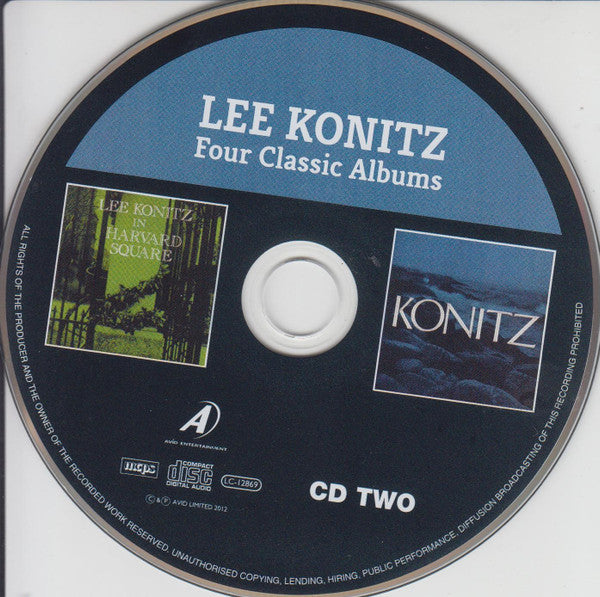 Lee Konitz : Four Classic Albums: An Image / You And Lee / In Harvard Square / Konitz (2xCD, Album, Comp)