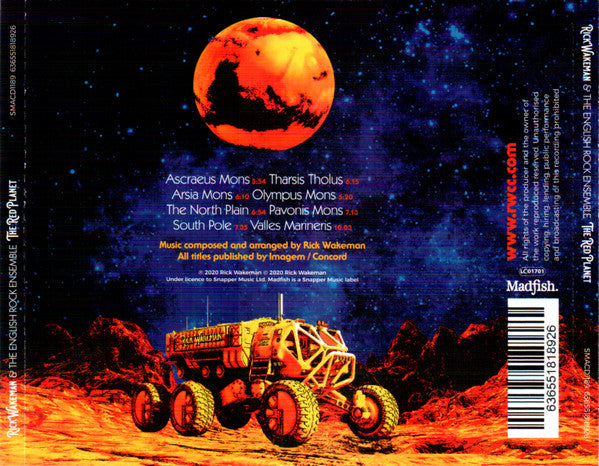 Rick Wakeman & The English Rock Ensemble : The Red Planet (CD, Album)