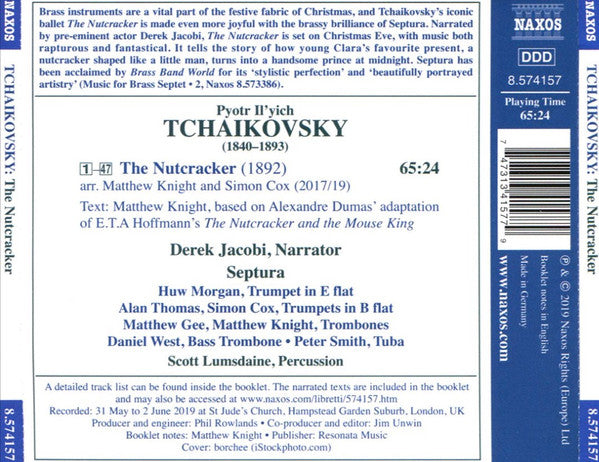 Pyotr Ilyich Tchaikovsky, Septura : The Nutcracker Arranged For Brass Septet (CD)