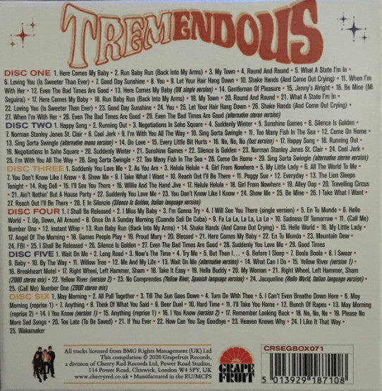 The Tremeloes : The Complete CBS Recordings 1966-72 (6xCD, Comp, Mono, P/Mixed, Box)