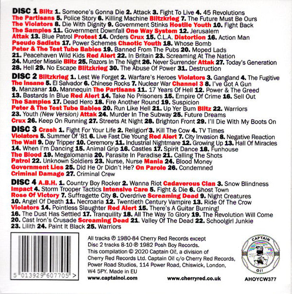 Various : No Future: Complete Singles Collection (The Sound Of UK 82) (4xCD, Comp + Box, Comp)