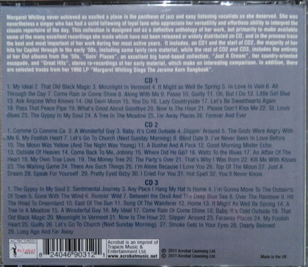 Margaret Whiting : Collectors Edition 1942-60 (3xCDr, Comp)