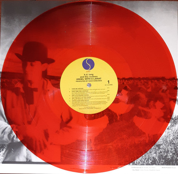 k.d. lang and the reclines : Angel With A Lariat (LP, Album, RSD, Ltd, RE, Red)