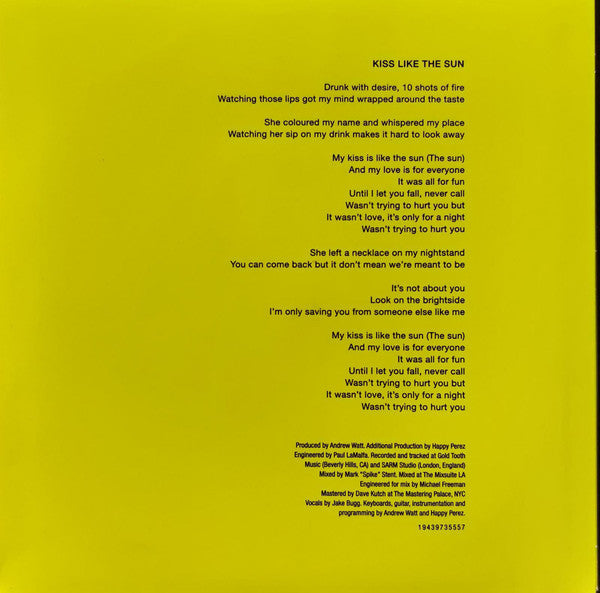 Jake Bugg : Saviours Of The City  (7", Ltd, Yel)