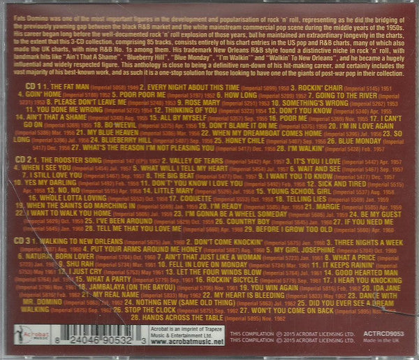 Fats Domino : The Complete Hits 1950-62 (3xCD, Comp)