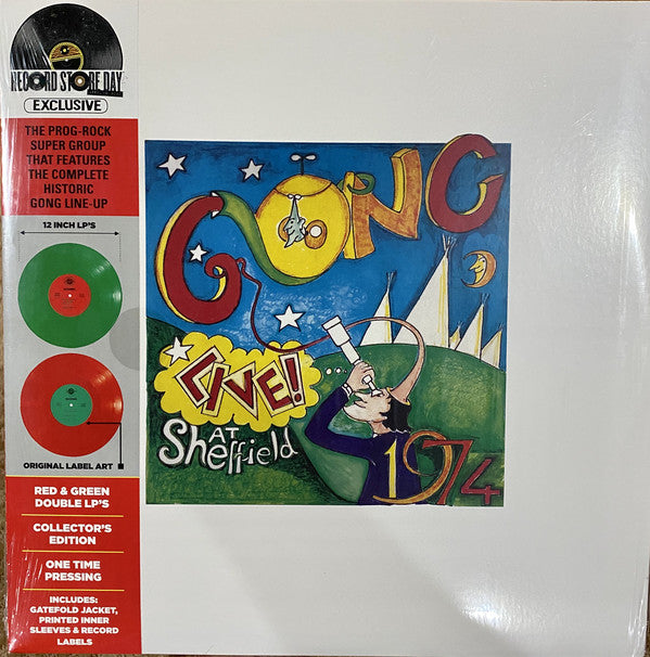Gong : Live! At Sheffield 1974 (LP, Red + LP, Gre + Album, RSD, Dlx, RE, Col)