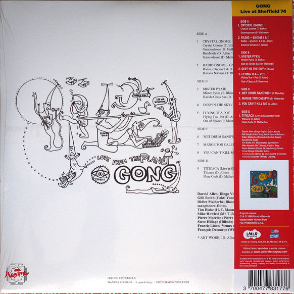 Gong : Live! At Sheffield 1974 (LP, Red + LP, Gre + Album, RSD, Dlx, RE, Col)