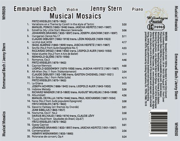 Emmanuel Bach, Jenny Stern : Musical Mosaics (CD, Album)