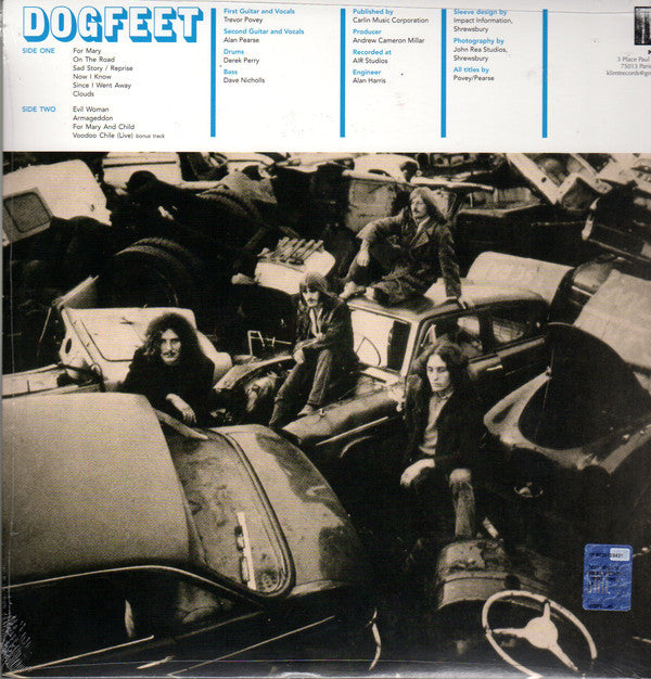Dogfeet : Dogfeet (LP, Album, RE, S/Edition, Blu)