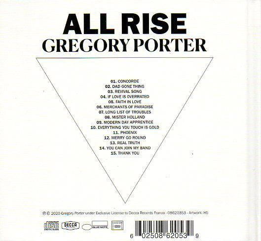 Gregory Porter : All Rise (CD, Album, Dig)