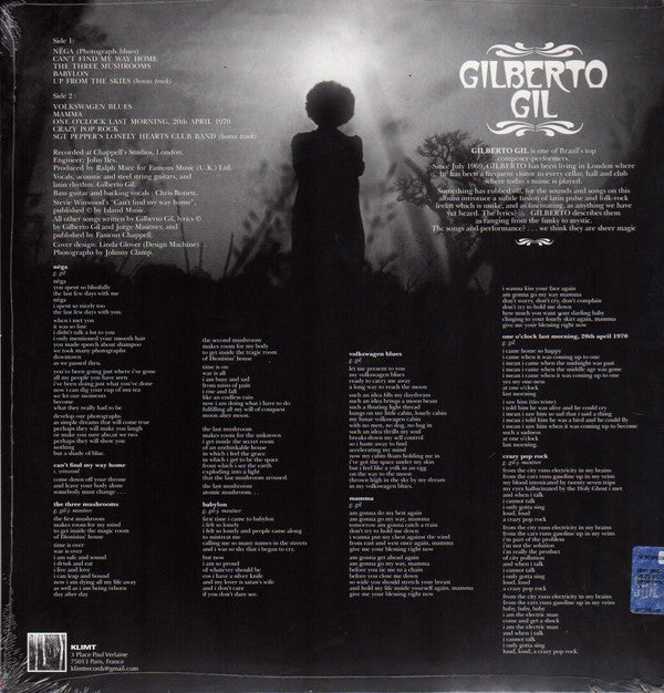 Gilberto Gil : Gilberto Gil (LP, Album, RE, S/Edition, Unofficial, Tra)