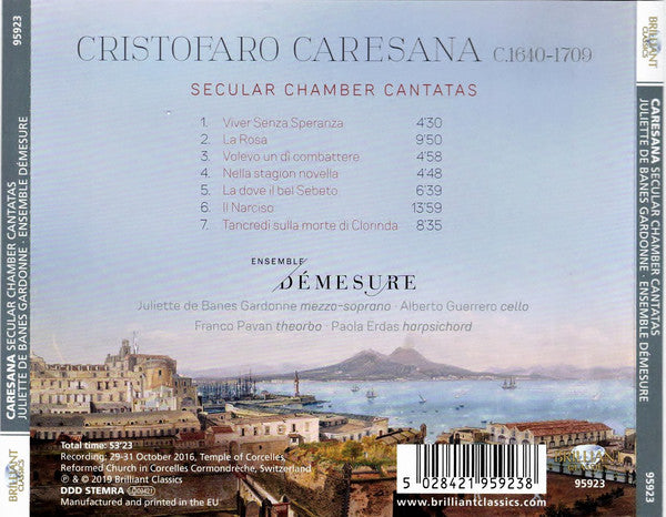 Caresana* / Juliette De Banes Gardonne, Ensemble Démesure : Secular Chamber Cantatas (CD, Album)