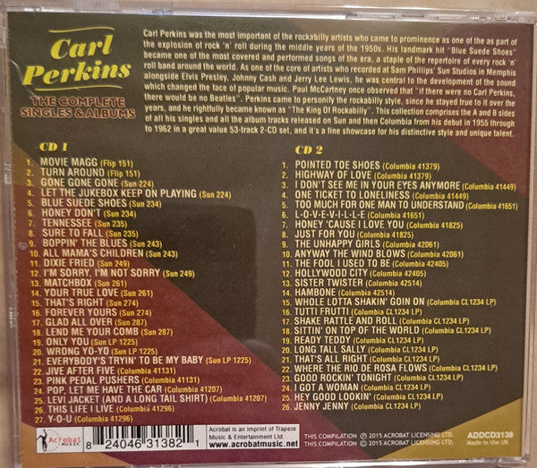 Carl Perkins : The Complete Singles & Albums 1955-62 (2xCDr, Comp, Mono)