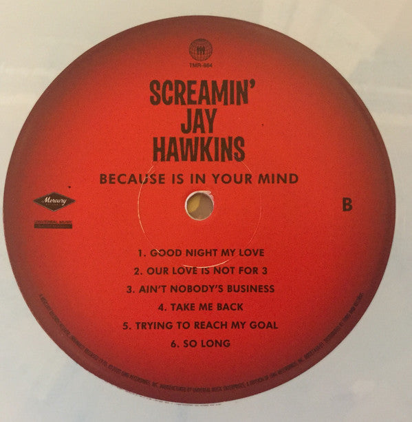 Screamin' Jay Hawkins : Because Is In Your Mind (LP, Album, RSD, Ltd, RE, Lig)