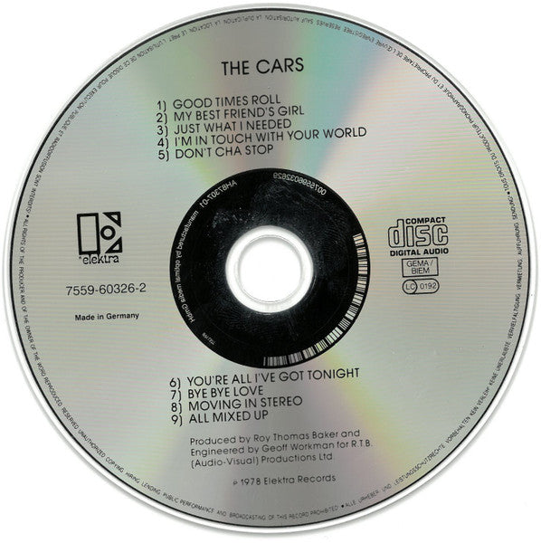 The Cars : The Cars (CD, Album, RE, RP)