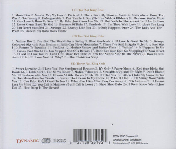 Nat King Cole : Unforgettable (3xCD, Comp)