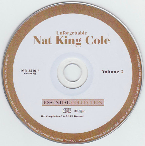 Nat King Cole : Unforgettable (3xCD, Comp)