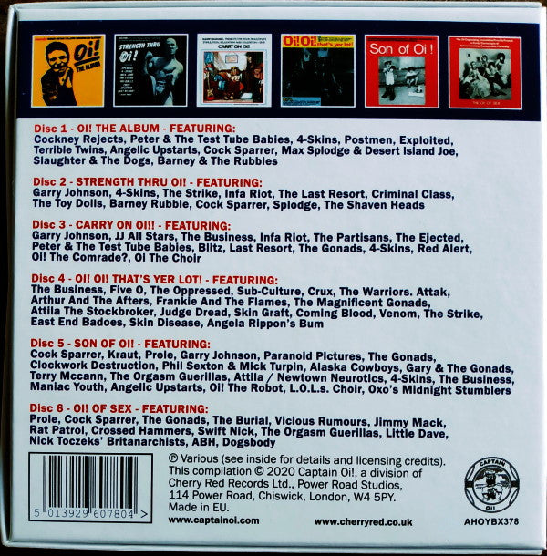 Various : Oi! The Albums (6xCD, Comp, RE + Box)