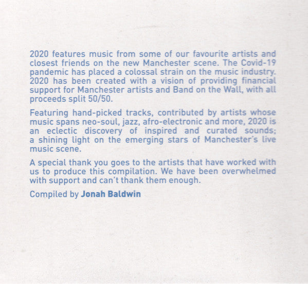 Various : Band On The Wall 2020 (CD, Album, Comp)