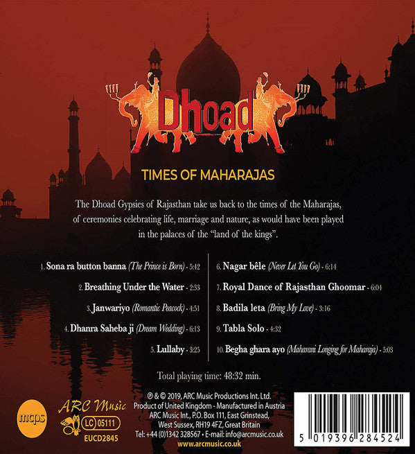 Dhoad Gypsies Of Rajasthan : Times Of Maharajas (CD, Album)
