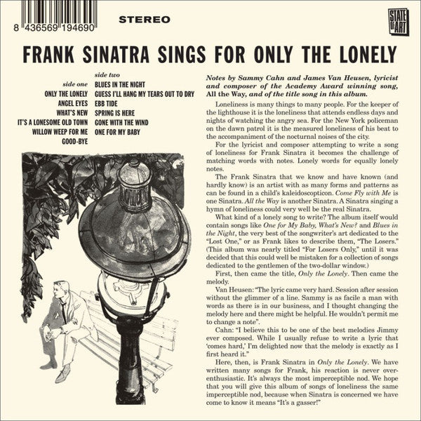 Frank Sinatra : Sings For Only The Lonely (CD, Album, Ltd, RE, RM, 24-)
