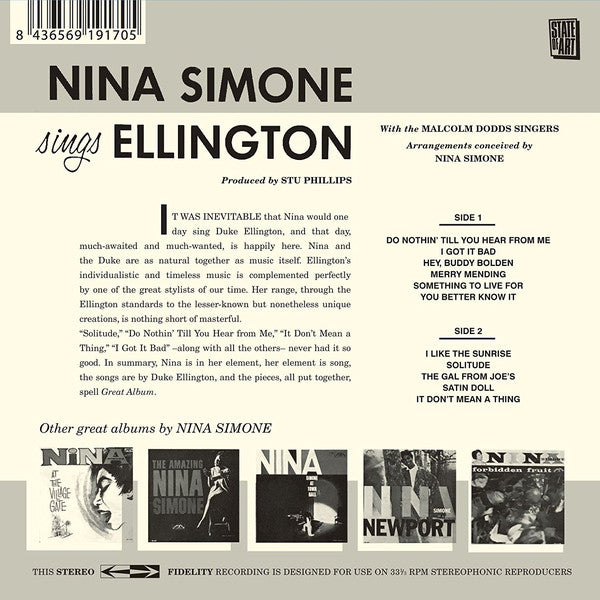 Nina Simone : Nina Simone Sings Ellington! (CD, Comp, Ltd, RE, RM, 24-)