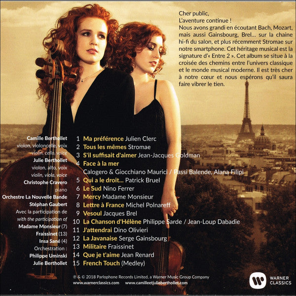 Camille Berthollet & Julie Berthollet : Entre 2 (CD, Album)
