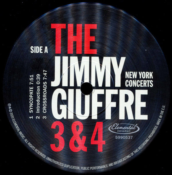 The Jimmy Giuffre Trio & The Jimmy Giuffre 4 : New York Concerts (2xLP, Ltd, RE, 180)