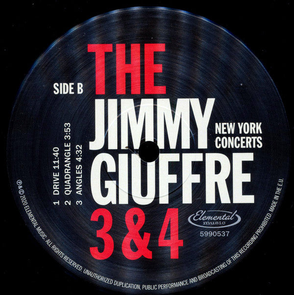 The Jimmy Giuffre Trio & The Jimmy Giuffre 4 : New York Concerts (2xLP, Ltd, RE, 180)