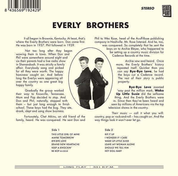 The Everly Brothers* : The Everly Brothers (CD, Comp, Ltd, RE, RM, 24-)